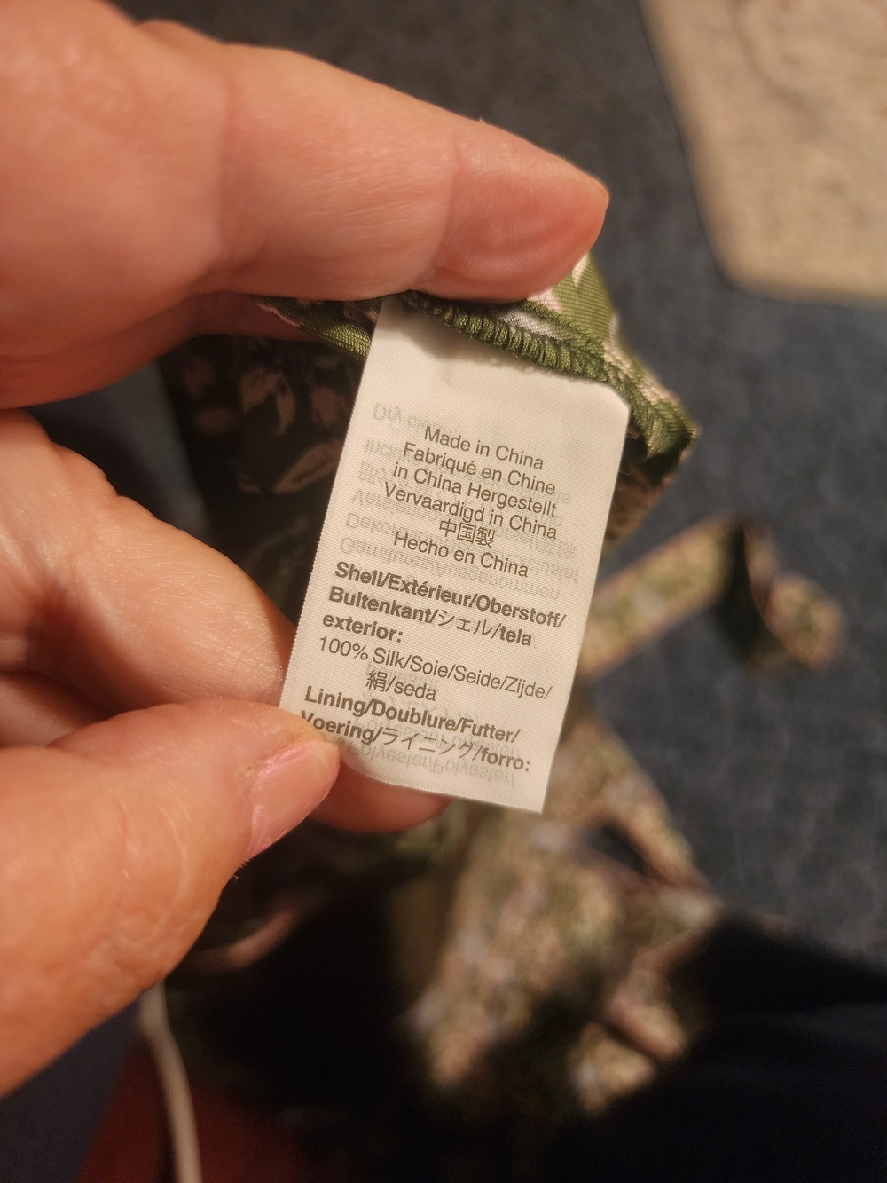 J. Crew Olive Green Floral Wrap Blazer - Picture 2 of 3